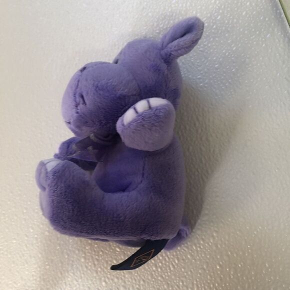 Balloons for you Soft plush Purple/Lavender Baby Hippo rattle Inside Sewn Eyes‎ - Picture 5 of 12